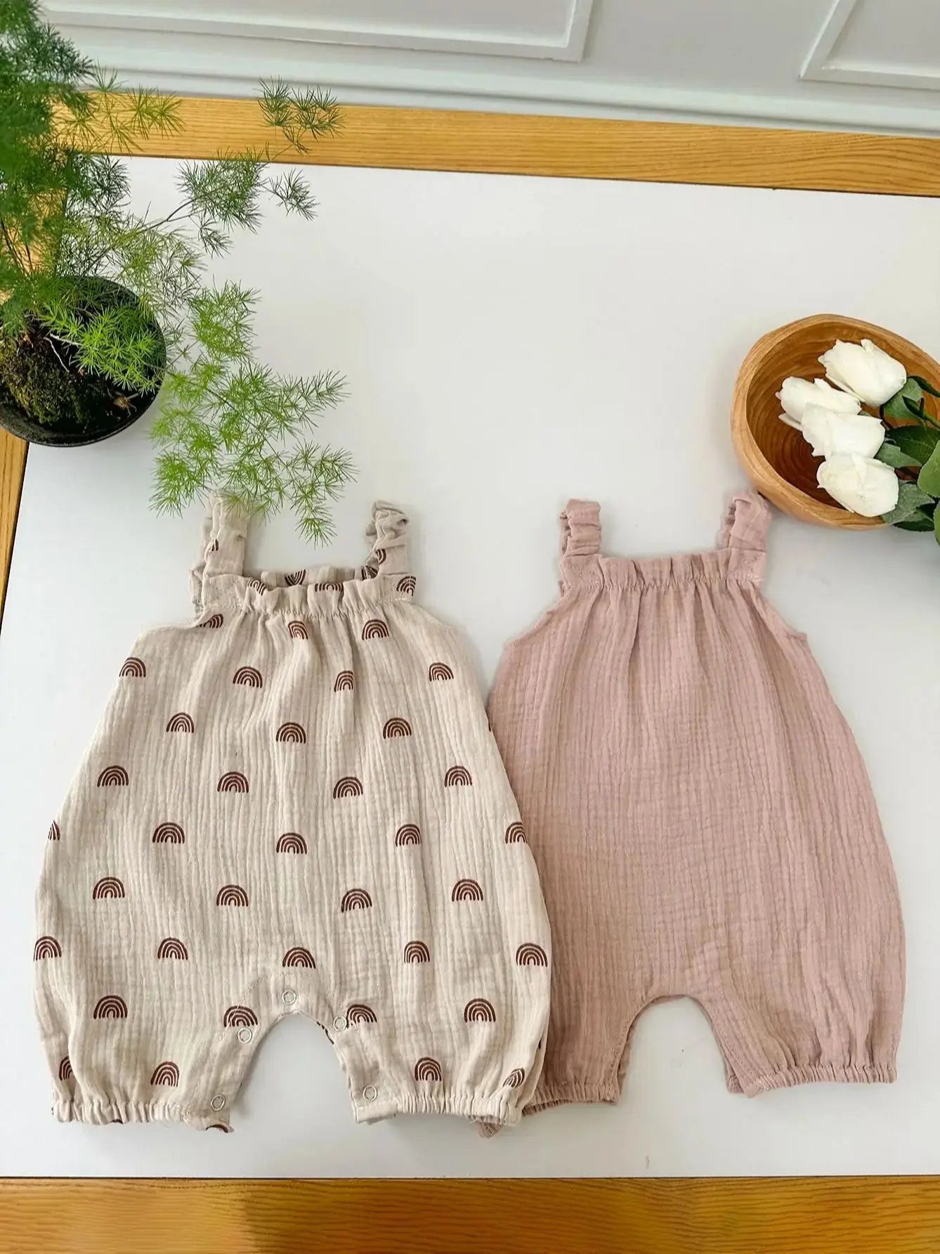 Organic Cotton Baby Romper Set