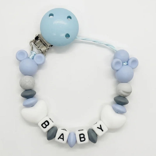 Baby Personalised Dummy Holder