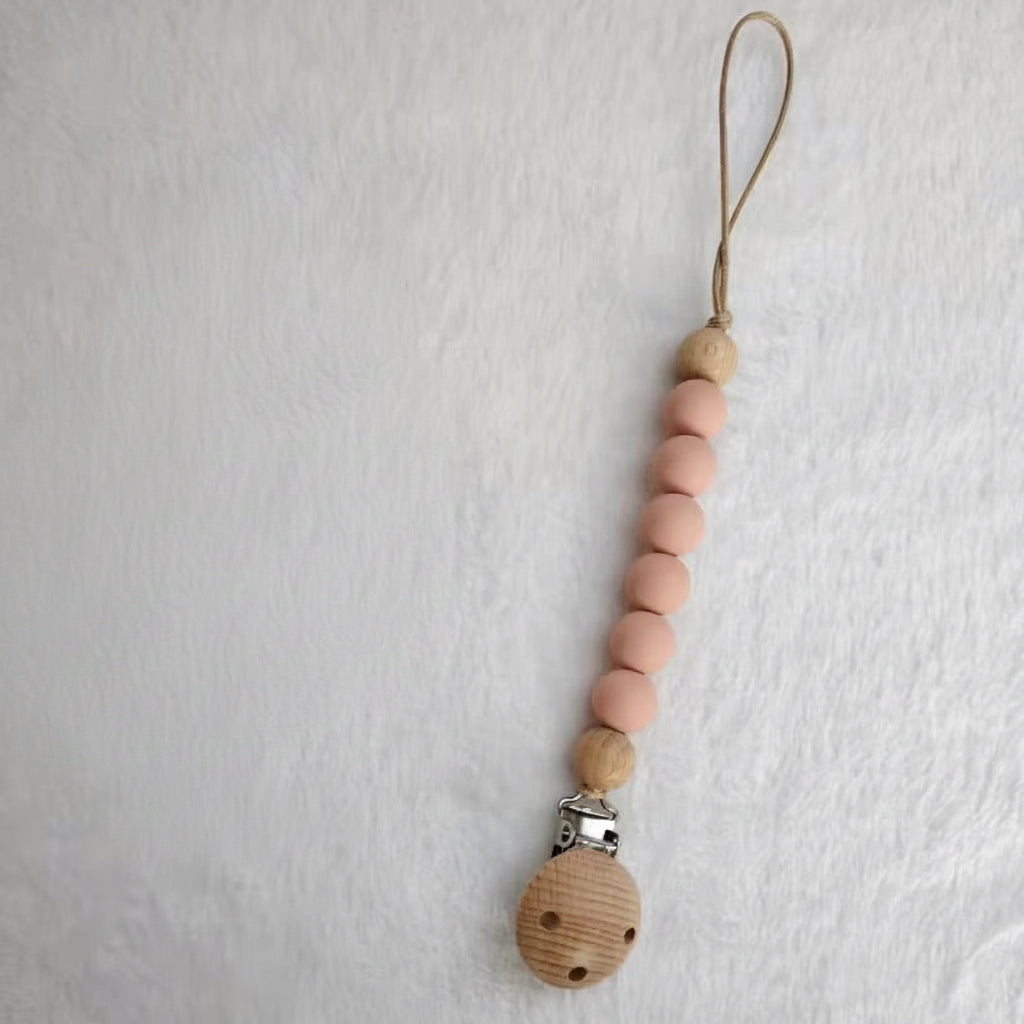 Baby Dummy Clips- Silicone Beads