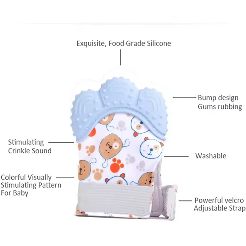 Silicone Baby Teething Mitts