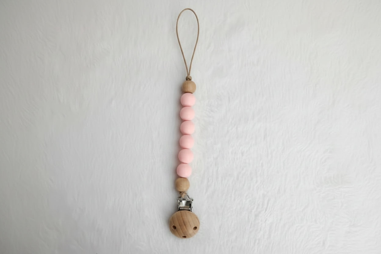 Baby Dummy Clips- Silicone Beads