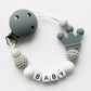 Personalised Baby Dummy clip & Teething toy