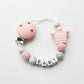 Personalised Baby Dummy clip & Teething toy