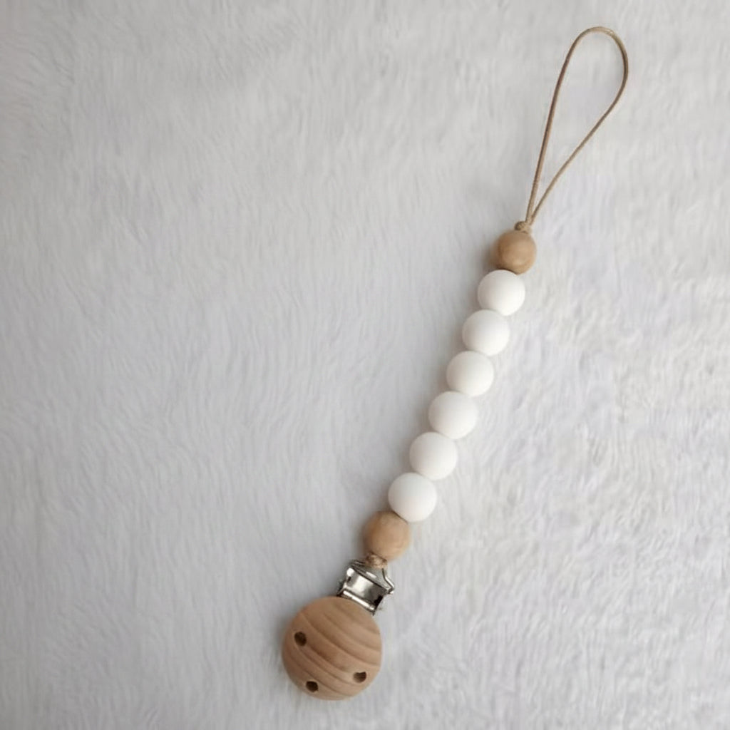 Baby Dummy Clips- Silicone Beads