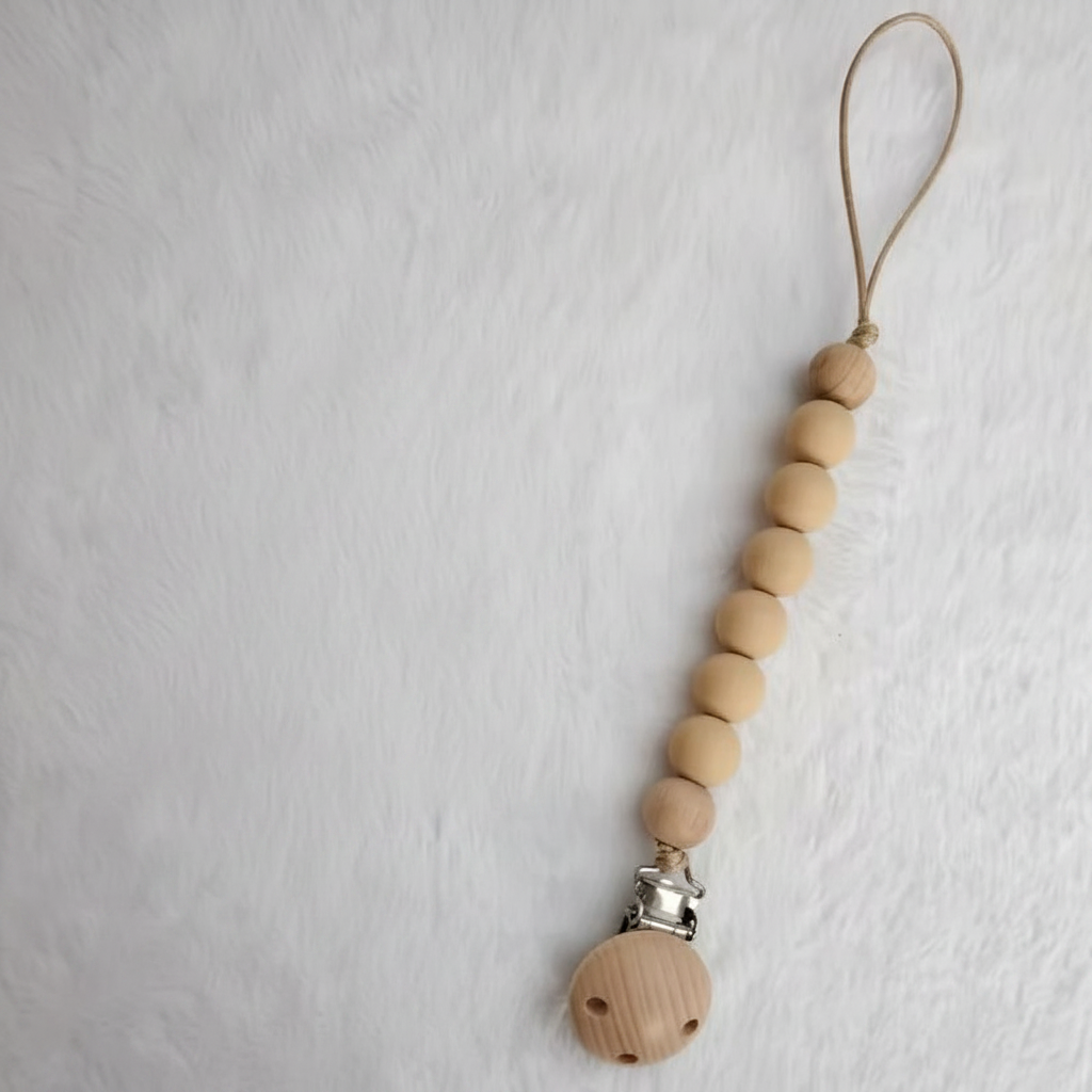 Baby Dummy Clips- Silicone Beads