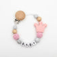 Personalised Baby Dummy clip & Teething toy