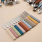 Children Tableware Stainless Steel Fork Spoon Knife Set with Silicone Handle for Toddlers Feeding Dinnerware Baby Accessories