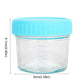 6pcs Mason Jar Glass Baby Food Jar Leakproof