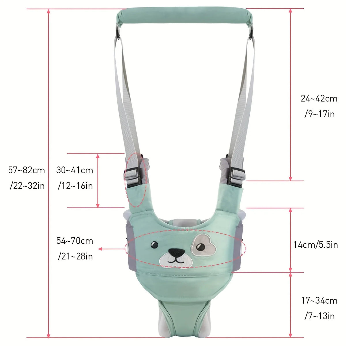 Baby Walking Harness Handheld Kids Walker