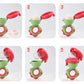 Rotating Push-type Food Grade Silicone Fruit and Vegetable Feeder For Infants Baby, Dinosaur Shape Toddlers Supplementary Food F
