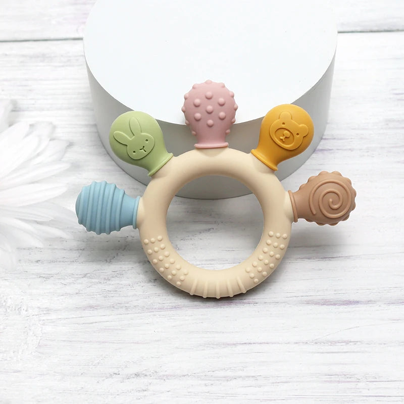 Silicone Baby Teething Dinosaur