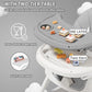 3-in-1 Baby HighChair, Foldable Portable Baby Dining Chairs Eat & Play Convertible High Chair