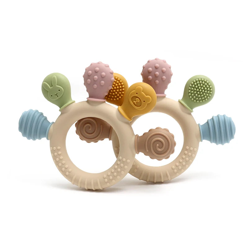 Silicone Baby Teething Dinosaur