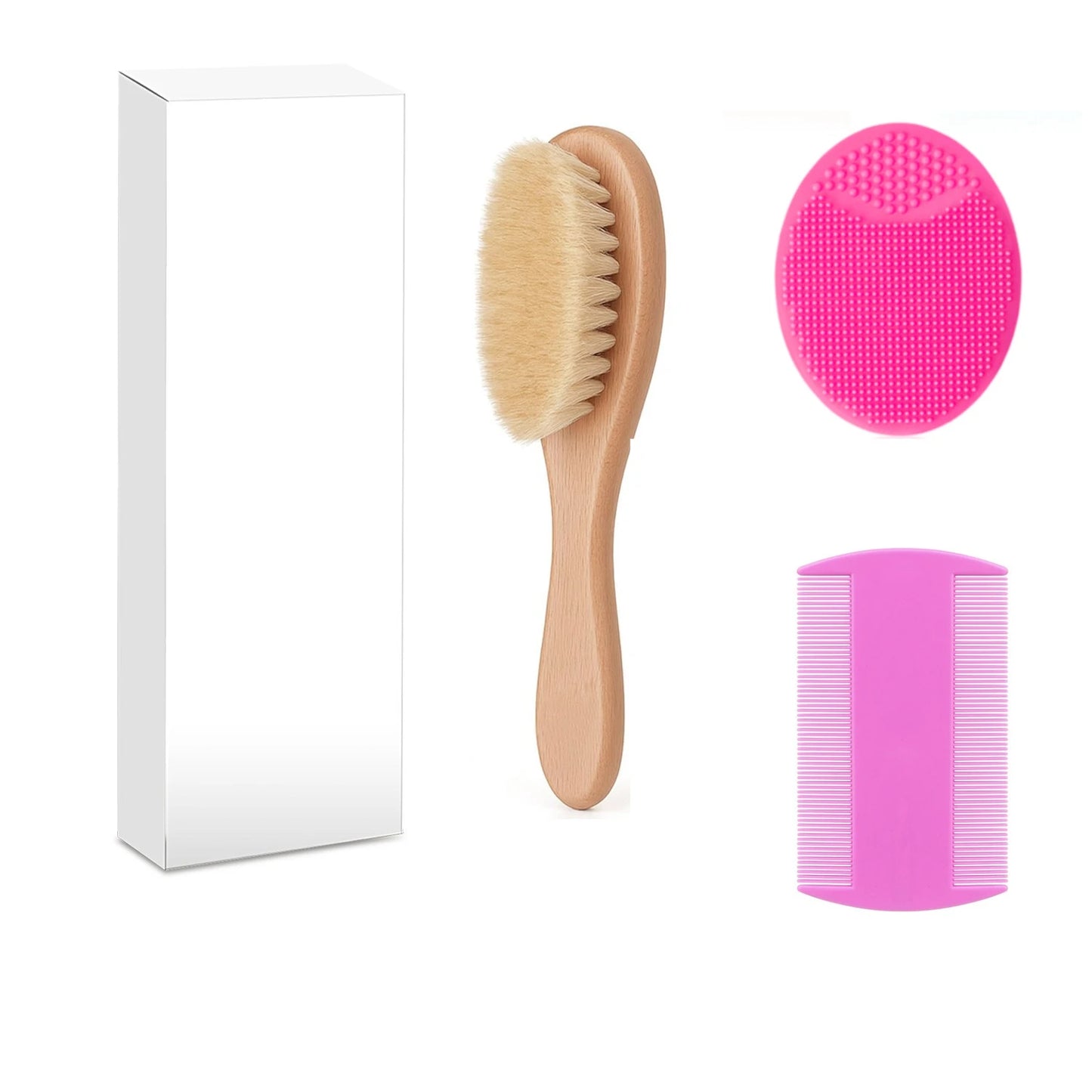 Cradle Cap Silicone brush, set of 3