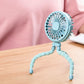 Portable Baby Pram Fan, Clip-on Mini Fan USB Battery Operated with Flexible Tripod