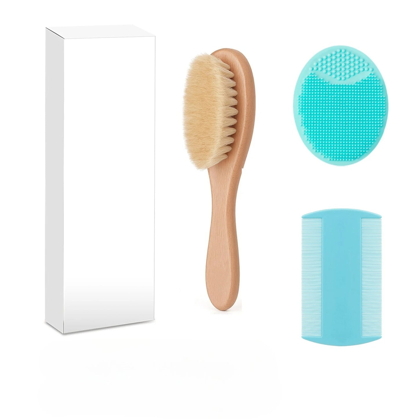 Cradle Cap Silicone brush, set of 3