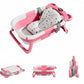 Baby Portable and Foldable Bath Tub with Thermometer