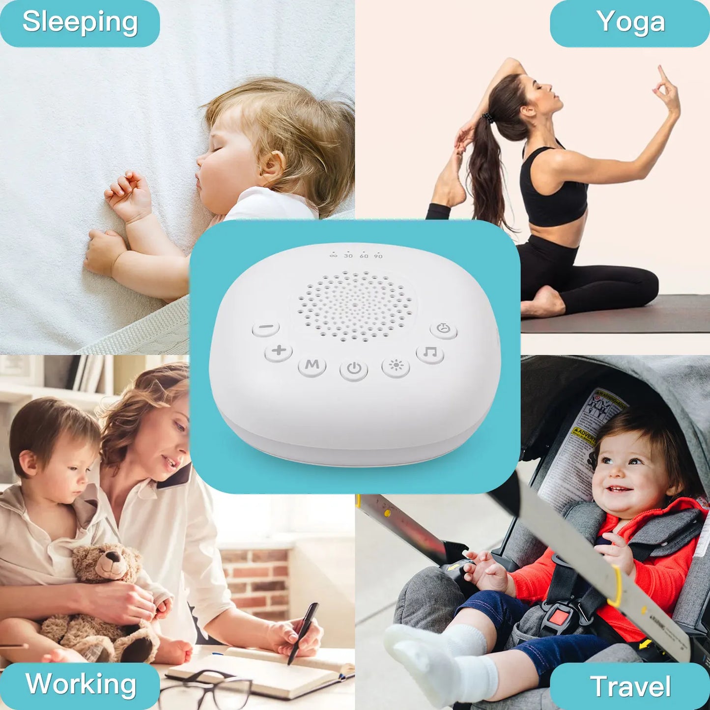 White Noise Sound Machine with 24 Soothing Sounds