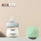 Glass Baby Bottle Anti Choking Anti-flatulence Newborn Feeding Bottle 80/160ML Silicone Nipple Infant Milk Bottle 0-3 Months
