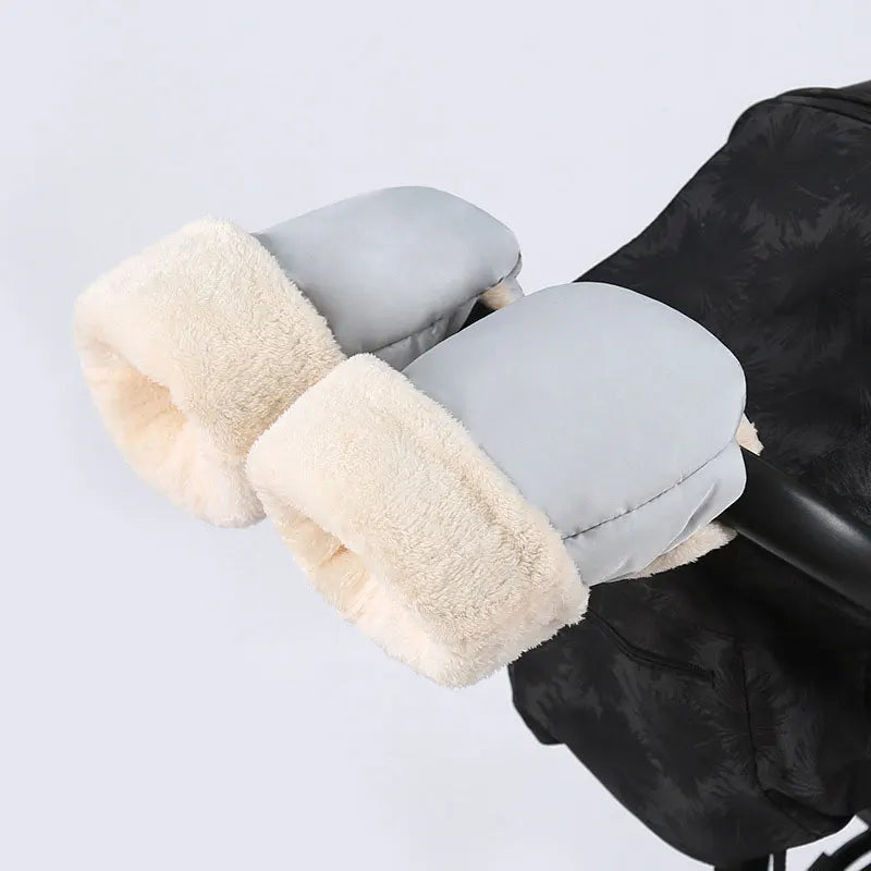 Pushchair Warm Fur Fleece Hand Cover