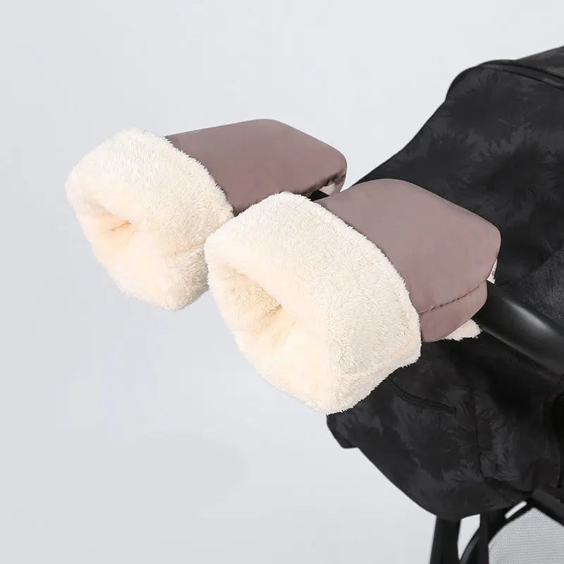 Pushchair Warm Fur Fleece Hand Cover