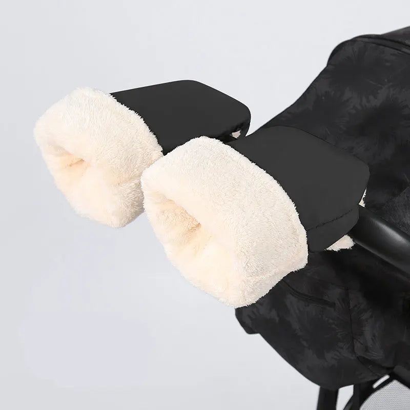 Pushchair Warm Fur Fleece Hand Cover