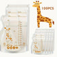 Giraffe Pattern Milk Storage Bags, Disposable Freezer-Safe,