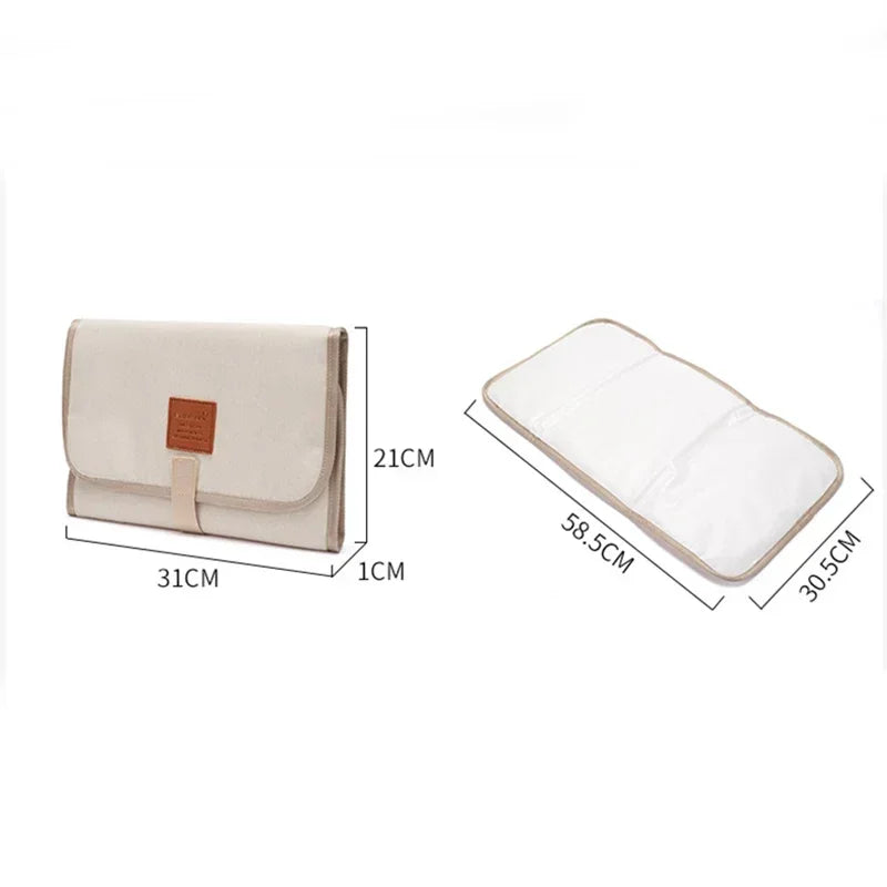 Nappy Diaper Changing Mat Waterproof Floor Change Play Mat Baby Portable Foldable Washable Compact Travel